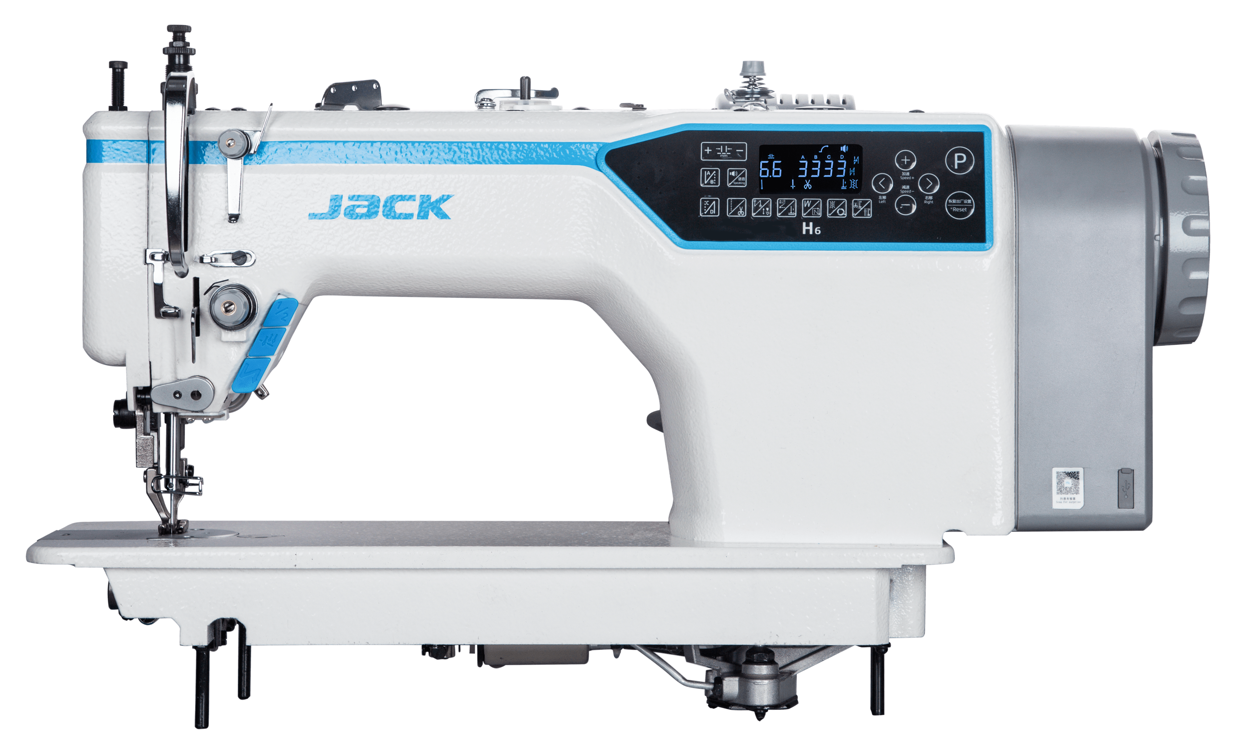Jack H6-4: Computerized, Heavy Duty, Single Needle, Top Bottom Feed, L