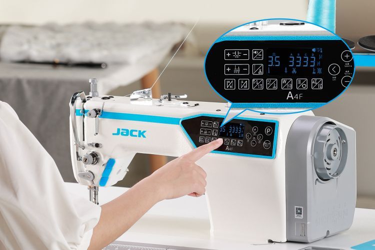 Jack A4F: Computerized, Single Needle, Drop Feed, Lockstitch with Digital Motors