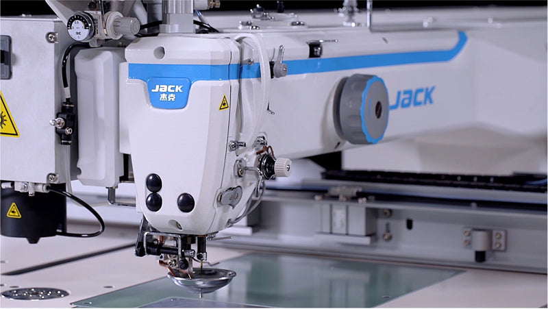 Jack MG-80A-F11: Computerized, Direct Drive, Programmable Template Sewing Machine (800mmx550mm) (Laser)