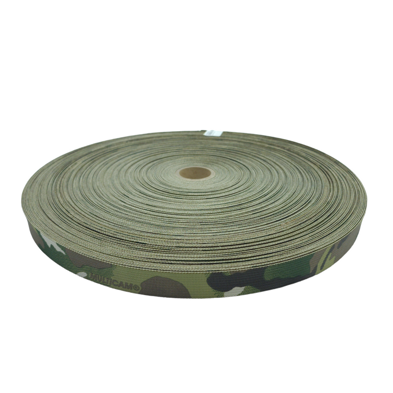 Webbing 1 Inch 25mm MIL W 17337 Multicam Print Double Sided PER