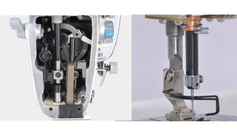 Jack A6F-E-PK: Computerized, Semi Dry, Single Needle, Needle Feed, Lockstitch with Digital Motors and Puller