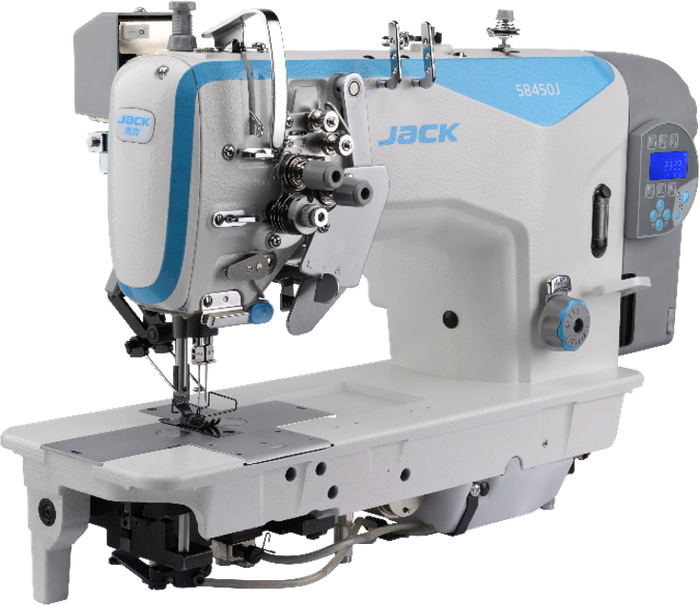 Jack JK-58750J: Computerized, Direct Drive, Double Needle, Lockstitch
