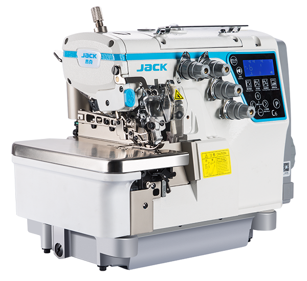 Jack C6-6: Intelligent, Computerized, Direct Drive, Triple Needle Overlock (Safety Stitch)